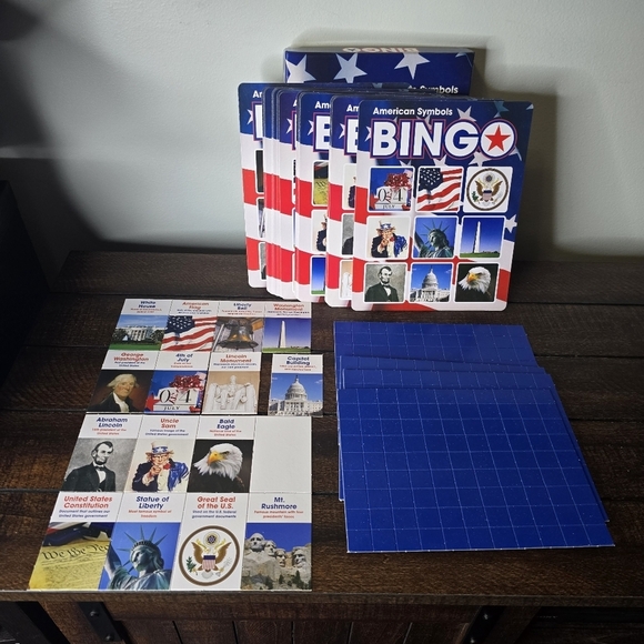 Bingo Fractions And American Symbols Games - Picture 2 of 5